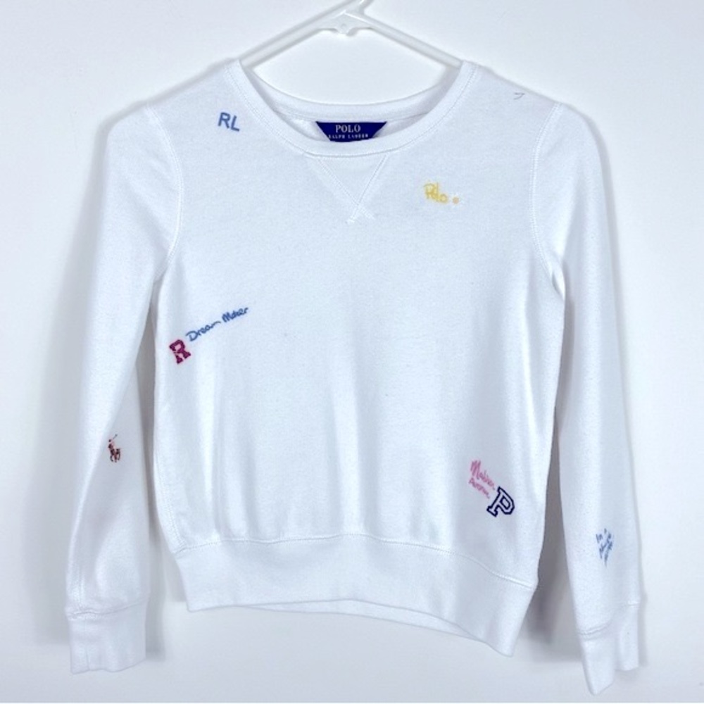 Polo Ralph Lauren Girls French Terry Pullover Age 8-10 (M)